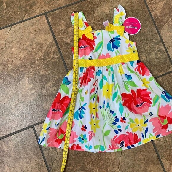 Nanette Girls Size 4 Floral Pleated Sundress Colorful Dress NWT - Picture 12 of 12